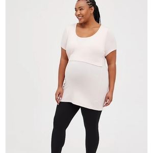 NWT Torrid Maternity 1X Nursing Top Super Soft Pink